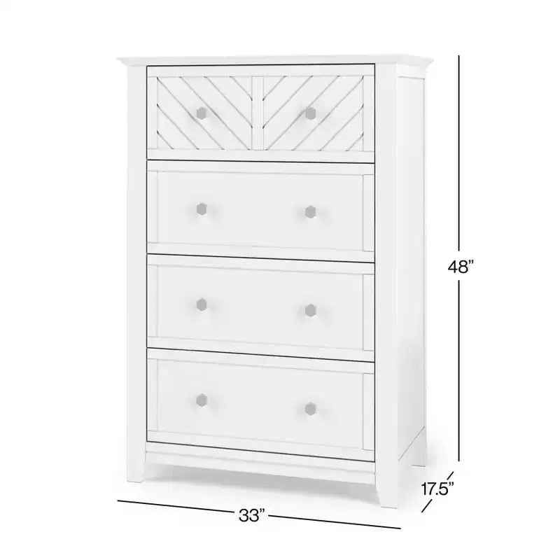 Commode 4 tiroirs Atwood de Child Craft pour chambre d'enfant ou d'adulte, grand espace de rangement, kit anti-basculement inclus pour éviter le basculement, non toxique, finition sécuritaire pour bébé