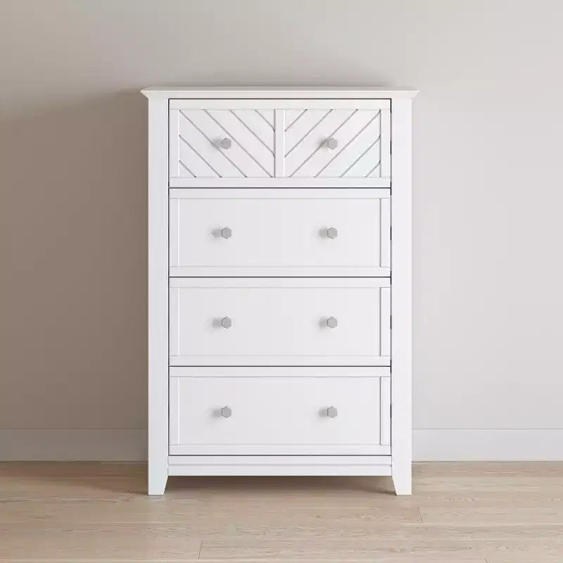 Commode 4 tiroirs Atwood de Child Craft pour chambre d'enfant ou d'adulte, grand espace de rangement, kit anti-basculement inclus pour éviter le basculement, non toxique, finition sécuritaire pour bébé