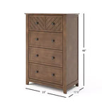 Commode 4 tiroirs Atwood de Child Craft pour chambre d'enfant ou d'adulte, grand espace de rangement, kit anti-basculement inclus pour éviter le basculement, non toxique, finition sécuritaire pour bébé