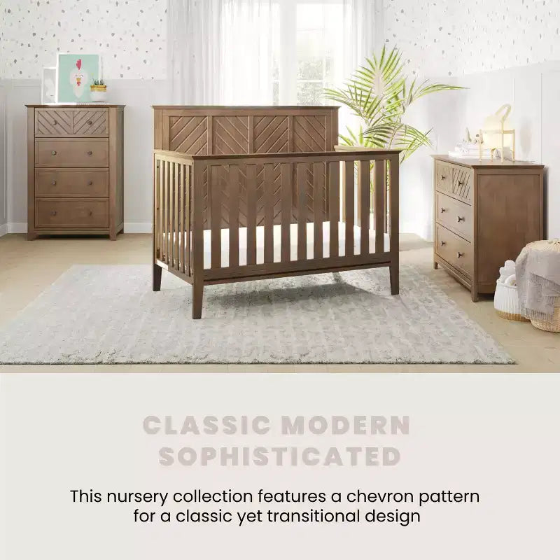 Commode 4 tiroirs Atwood de Child Craft pour chambre d'enfant ou d'adulte, grand espace de rangement, kit anti-basculement inclus pour éviter le basculement, non toxique, finition sécuritaire pour bébé