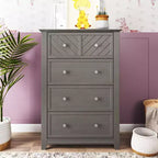 Commode 4 tiroirs Atwood de Child Craft pour chambre d'enfant ou d'adulte, grand espace de rangement, kit anti-basculement inclus pour éviter le basculement, non toxique, finition sécuritaire pour bébé