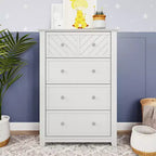 Commode 4 tiroirs Atwood de Child Craft pour chambre d'enfant ou d'adulte, grand espace de rangement, kit anti-basculement inclus pour éviter le basculement, non toxique, finition sécuritaire pour bébé