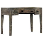 vidaXL Bureau noir 110x50x75 cm Bois de manguier massif