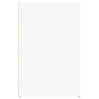 vidaXL Bureau blanc en bois d'ingénierie Bureau standard rectangulaire moderne - Blanc