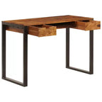 vidaXL Bureau 110x55x78 cm Bois d'acacia massif et acier