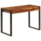 vidaXL Bureau 110x55x78 cm Bois d'acacia massif et acier