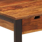vidaXL Bureau 110x55x78 cm Bois d'acacia massif et acier
