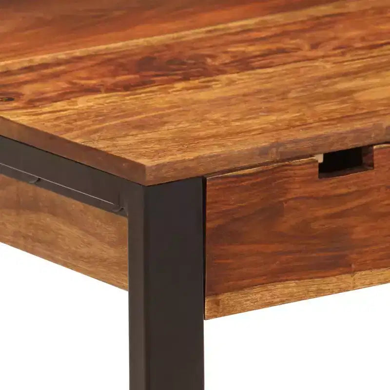 vidaXL Bureau 110x55x78 cm Bois d'acacia massif et acier