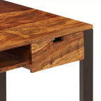 vidaXL Bureau 110x55x78 cm Bois d'acacia massif et acier