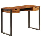 vidaXL Bureau 110x55x78 cm Bois d'acacia massif et acier