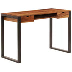vidaXL Bureau 110x55x78 cm Bois d'acacia massif et acier