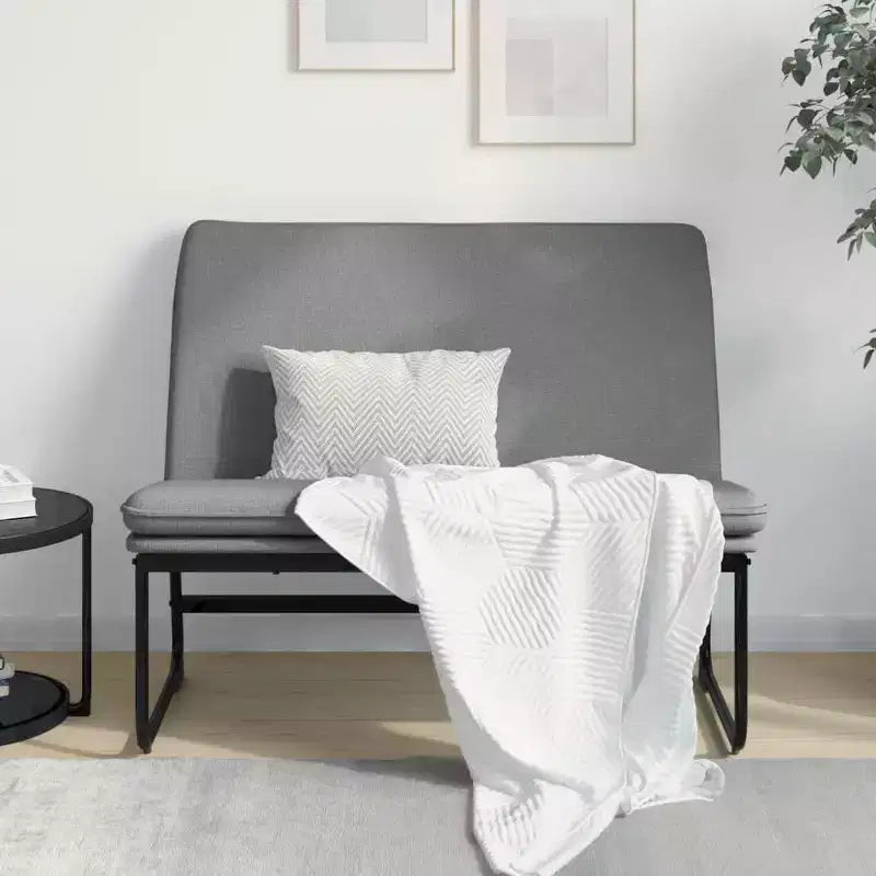 vidaXL Banc Gris foncé 39.4x29.5x29.9 Tissu - Gris foncé