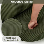 Acekool Fauteuil inclinable releveur en velours côtelé, Fauteuil chauffant massant avec double porte-gobelets et appui-tête en U pour salon