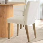 Ensemble table à manger ronde 5 pièces et 4 chaises rembourrées, ensemble de table à piédestal en bois moderne pour cuisine, coin petit-déjeuner ou salle à manger-Panipeachy