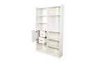 TUYOHW Étagères Hautes à 4 Niveaux avec 10 Cubes et 3 Portes, Bibliothèque Ouverte avec Meuble de Rangement, Bibliothèques en Bois pour Salon, Bureau