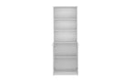 TUYOHW Étagères Modernes à 3 Niveaux avec 2 Portes, Bibliothèque Combinant Rangement Ouvert et Fermé, Bibliothèques Verticales pour Salon, Bureau à Domicile