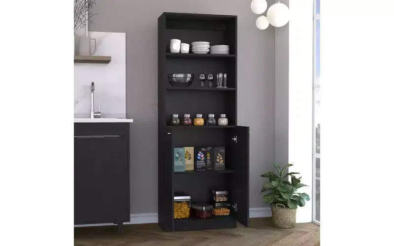 TUYOHW Étagères Modernes à 3 Niveaux avec 2 Portes, Bibliothèque Combinant Rangement Ouvert et Fermé, Bibliothèques Verticales pour Salon, Bureau à Domicile