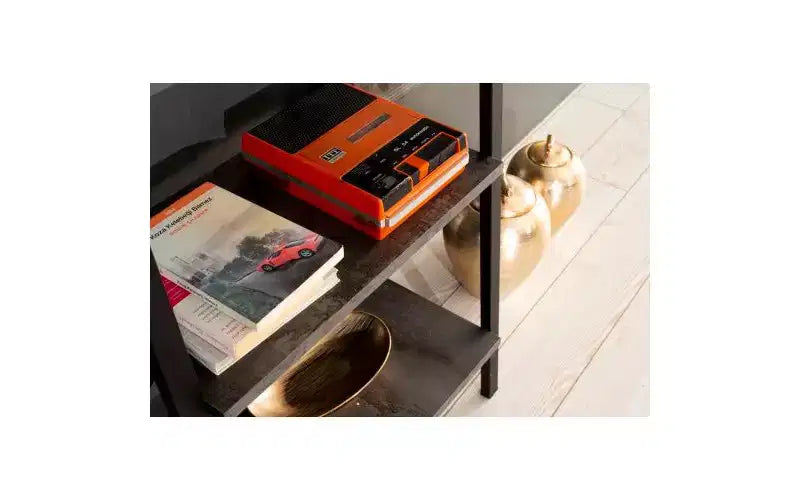 TUYOHW Étagère échelle moderne à 4 niveaux, étagère ouverte, étagère en bois, étagères à cadre métallique pour petits espaces, salon, bureau