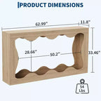 Acekool Table console de ferme de 63 pouces, table de canapé étroite industrielle pour entrée et salon