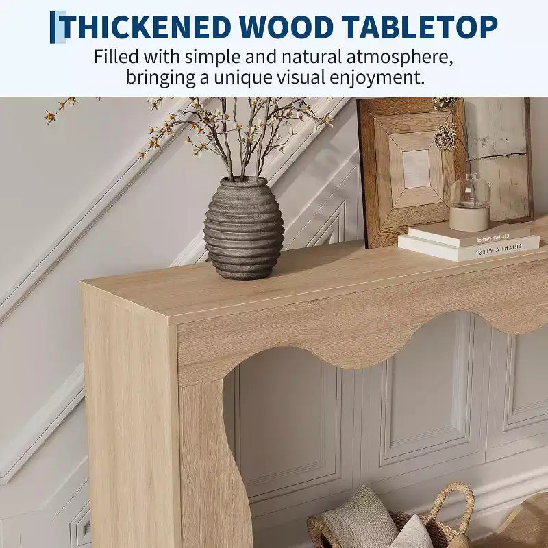 Acekool Table console de ferme de 63 pouces, table de canapé étroite industrielle pour entrée et salon