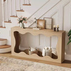 Acekool Table console de ferme de 63 pouces, table de canapé étroite industrielle pour entrée et salon