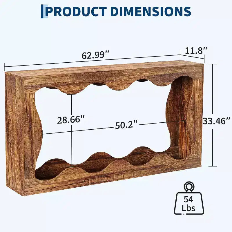 Acekool Table console de ferme de 63 pouces, table de canapé étroite industrielle pour entrée et salon