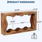 Acekool Table console de ferme de 63 pouces, table de canapé étroite industrielle pour entrée et salon