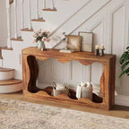 Acekool Table console de ferme de 63 pouces, table de canapé étroite industrielle pour entrée et salon