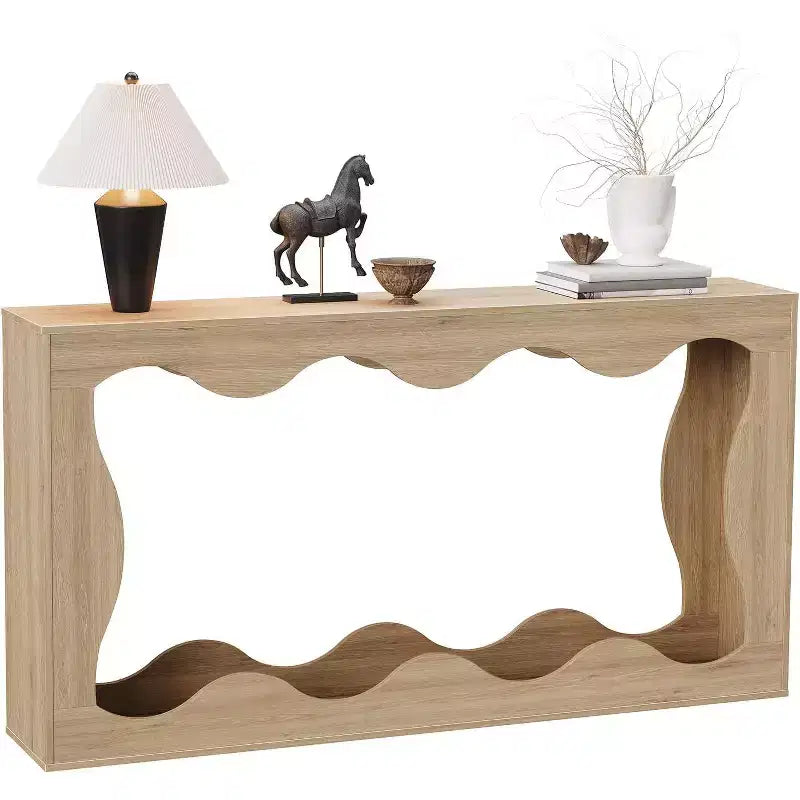 Acekool Table console de ferme de 63 pouces, table de canapé étroite industrielle pour entrée et salon
