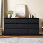 Commode de chambre, commode en bois, meuble TV à double tiroir, organisateur de rangement pour vêtements pour placard, couloir, chambre à coucher,