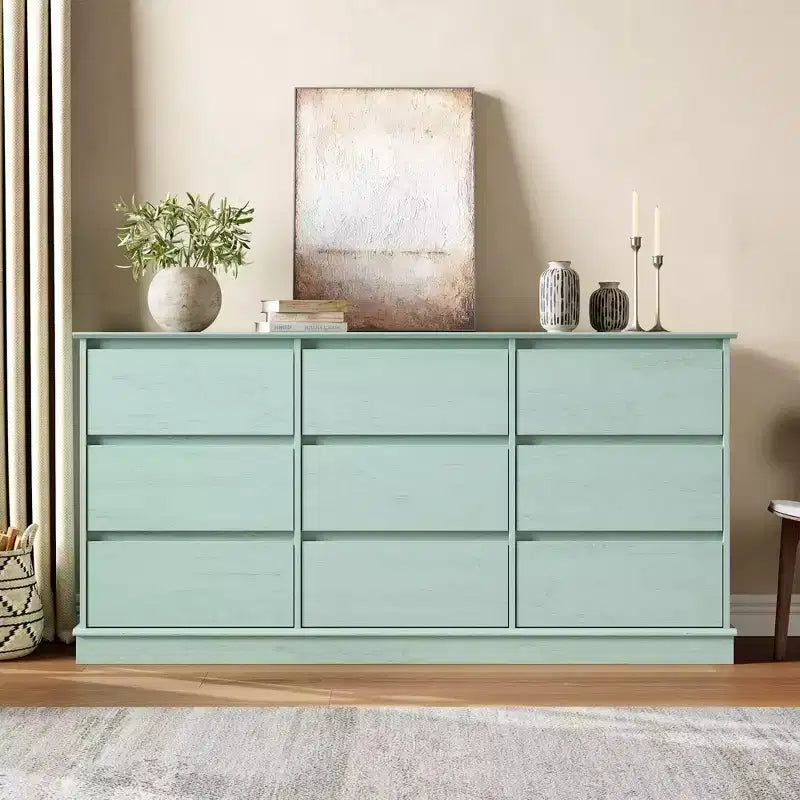 Commode de chambre, commode en bois, meuble TV à double tiroir, organisateur de rangement pour vêtements pour placard, couloir, chambre à coucher,