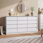 Commode de chambre, commode en bois, meuble TV à double tiroir, organisateur de rangement pour vêtements pour placard, couloir, chambre à coucher,