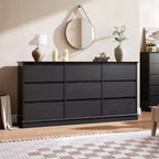 Commode de chambre, commode en bois, meuble TV à double tiroir, organisateur de rangement pour vêtements pour placard, couloir, chambre à coucher,