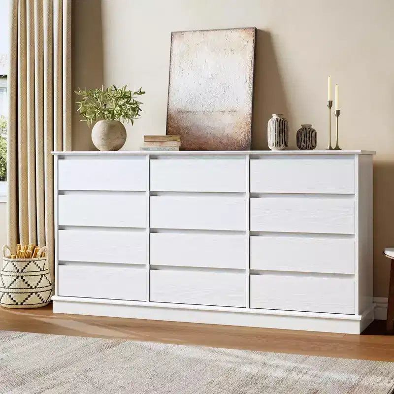 Commode de chambre, commode en bois, meuble TV à double tiroir, organisateur de rangement pour vêtements pour placard, couloir, chambre à coucher,