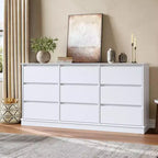 Commode de chambre, commode en bois, meuble TV à double tiroir, organisateur de rangement pour vêtements pour placard, couloir, chambre à coucher,