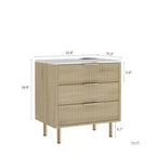 Table de chevet intelligente TUYOHW avec veilleuse à commande vocale et station de charge, table de nuit avec 3 tiroirs, table d'appoint pour chambre à coucher, salon