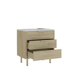 Table de chevet intelligente TUYOHW avec veilleuse à commande vocale et station de charge, table de nuit avec 3 tiroirs, table d'appoint pour chambre à coucher, salon