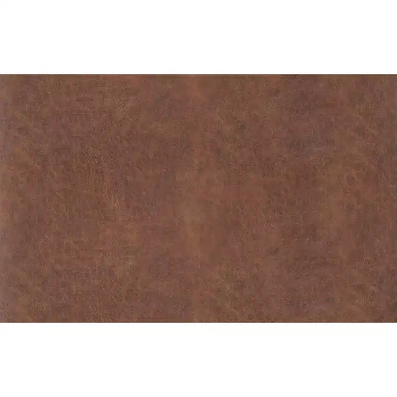 Lilah Canapé-coffre de rangement ottoman contemporain carré de 91,4 cm de large avec couvercle relevable en similicuir vegan marron selle vieilli