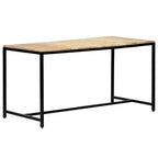vidaXL Table de salle à manger marron et noir