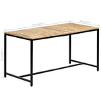 vidaXL Table de salle à manger marron et noir