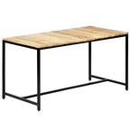 vidaXL Table de salle à manger marron et noir