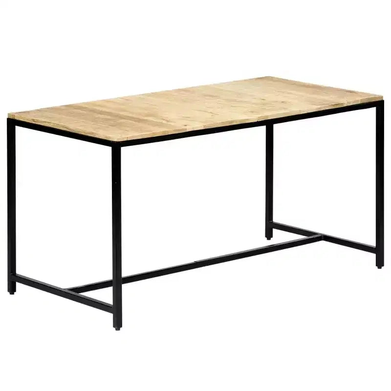 vidaXL Table de salle à manger marron et noir