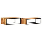 vidaXL Tables gigognes 2 pcs Bois d'acacia massif