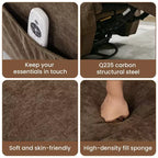 Fauteuil inclinable, fauteuil inclinable à bascule pivotant à 360° pour adultes avec massage et chaleur, fauteuils à bascule électriques pour salon, chambre de bébé