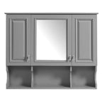 CASAINC Armoire de toilette murale 35 x 28 avec étagères ouvertes, meuble de rangement moderne pour salle de bain