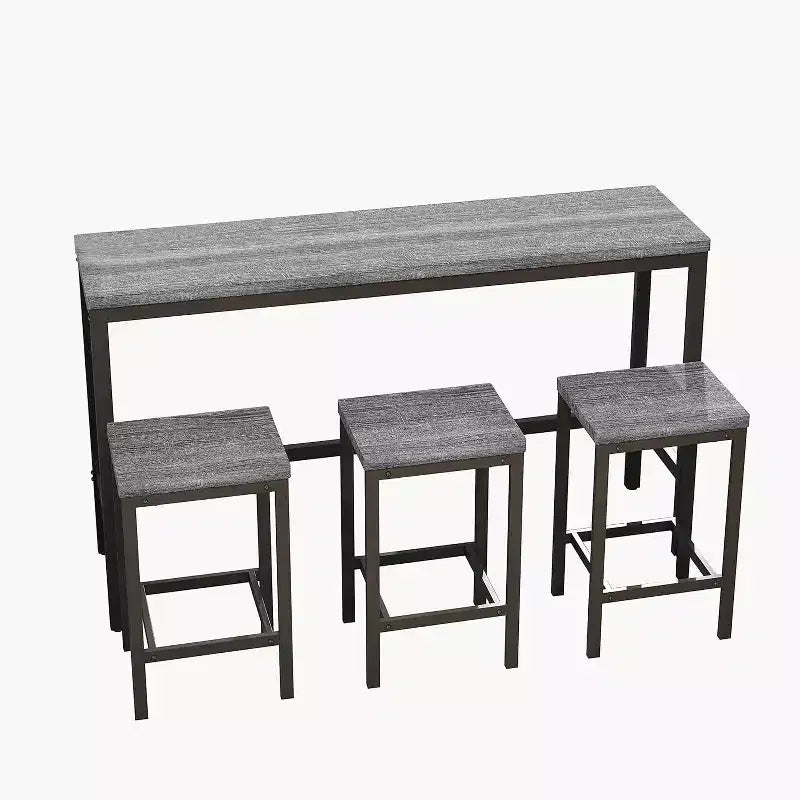 Ensemble de salle à manger 4 pièces avec 4 chaises, ensemble de table bien conçu pour salle à manger, salon, maison ou bureau