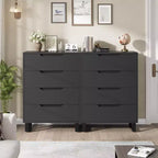 Commode haute à 4 tiroirs Armoire de rangement verticale en bois de 105,4 cm avec design autoportant pour chambre à coucher, salon, couloir et entrée, noir