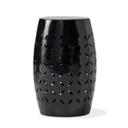 Table d'appoint cylindrique industrielle Zeus & Ruta 12 avec découpe incurvée pour l'intérieur et l'extérieur