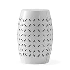 Table d'appoint cylindrique industrielle Zeus & Ruta 12 avec découpe incurvée pour l'intérieur et l'extérieur