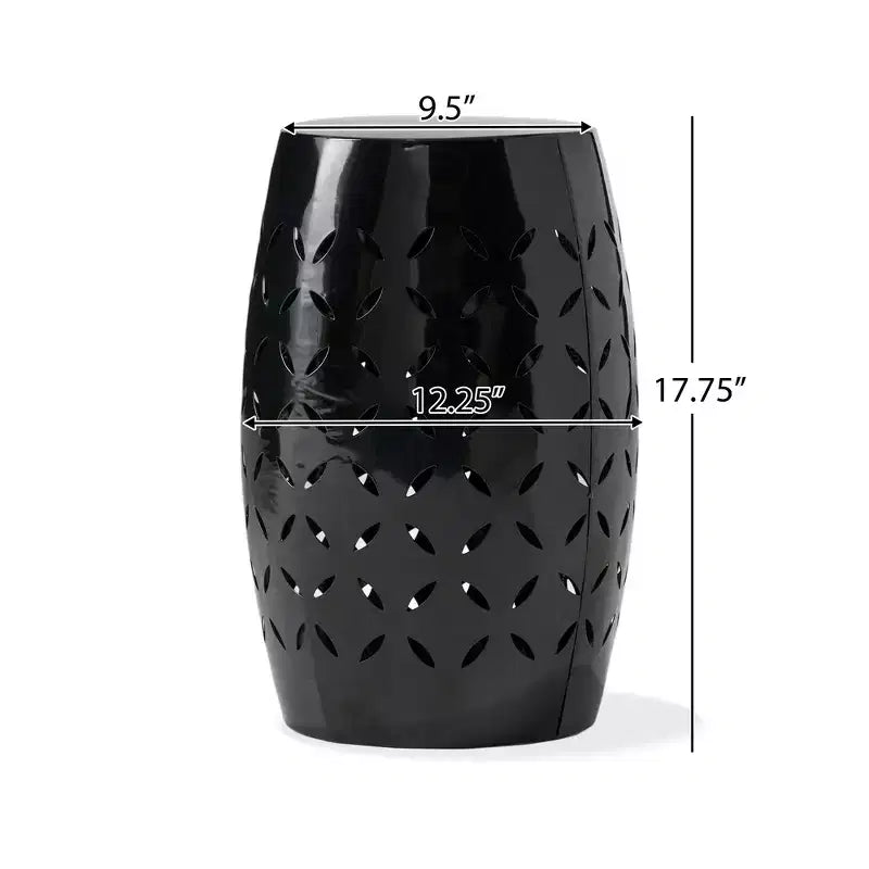 Table d'appoint cylindrique industrielle Zeus & Ruta 12 avec découpe incurvée pour l'intérieur et l'extérieur